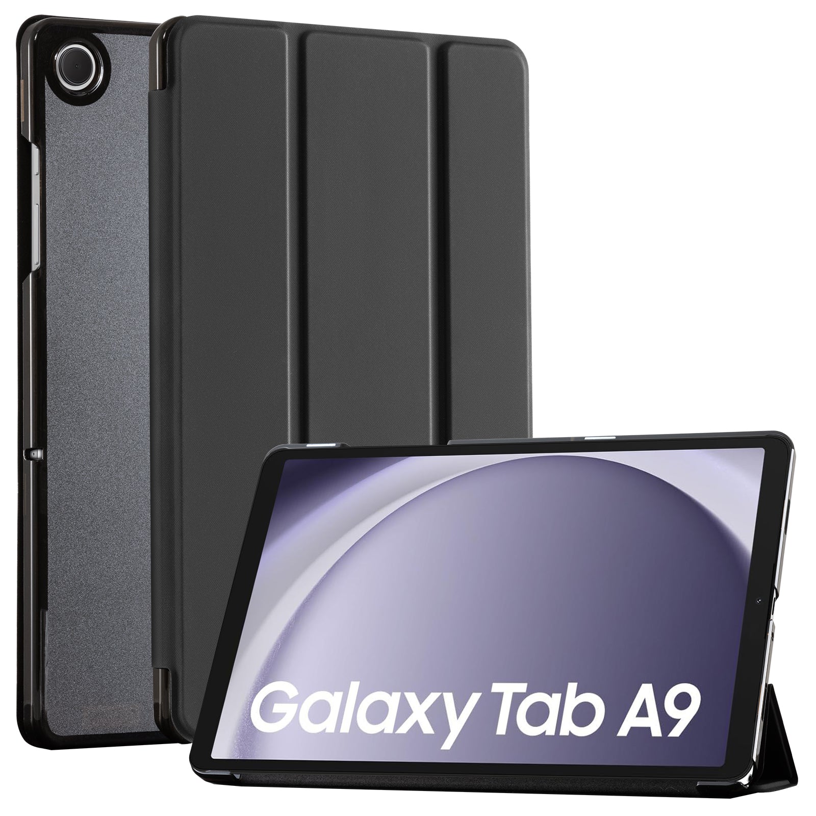 Galaxy Tab A9 Plus 11 Inch Case (2023 released)- Trifold Stand, Tranlucent Back