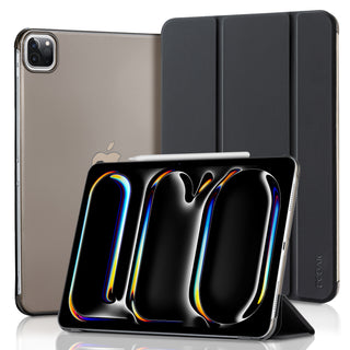iPad Pro 11 Inch Case (5th Gen, M4, 2024 released)- Trifold Stand, Tranlucent Back