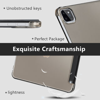 iPad Pro 13 Inch Case (7th Gen, M4, 2024 released)- Trifold Stand, Tranlucent Back