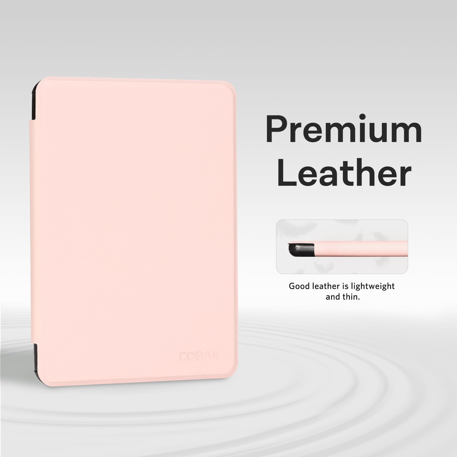 CoBak Case with Fold-Back Magnetic Cover for 7" Kindle Paperwhite 12th Gen 2024 and Kindle Colorsoft - for PopSockets Grip, Compatible with iPhone MagSafe and Anker Wireless Charging Pads, Auto Wake
