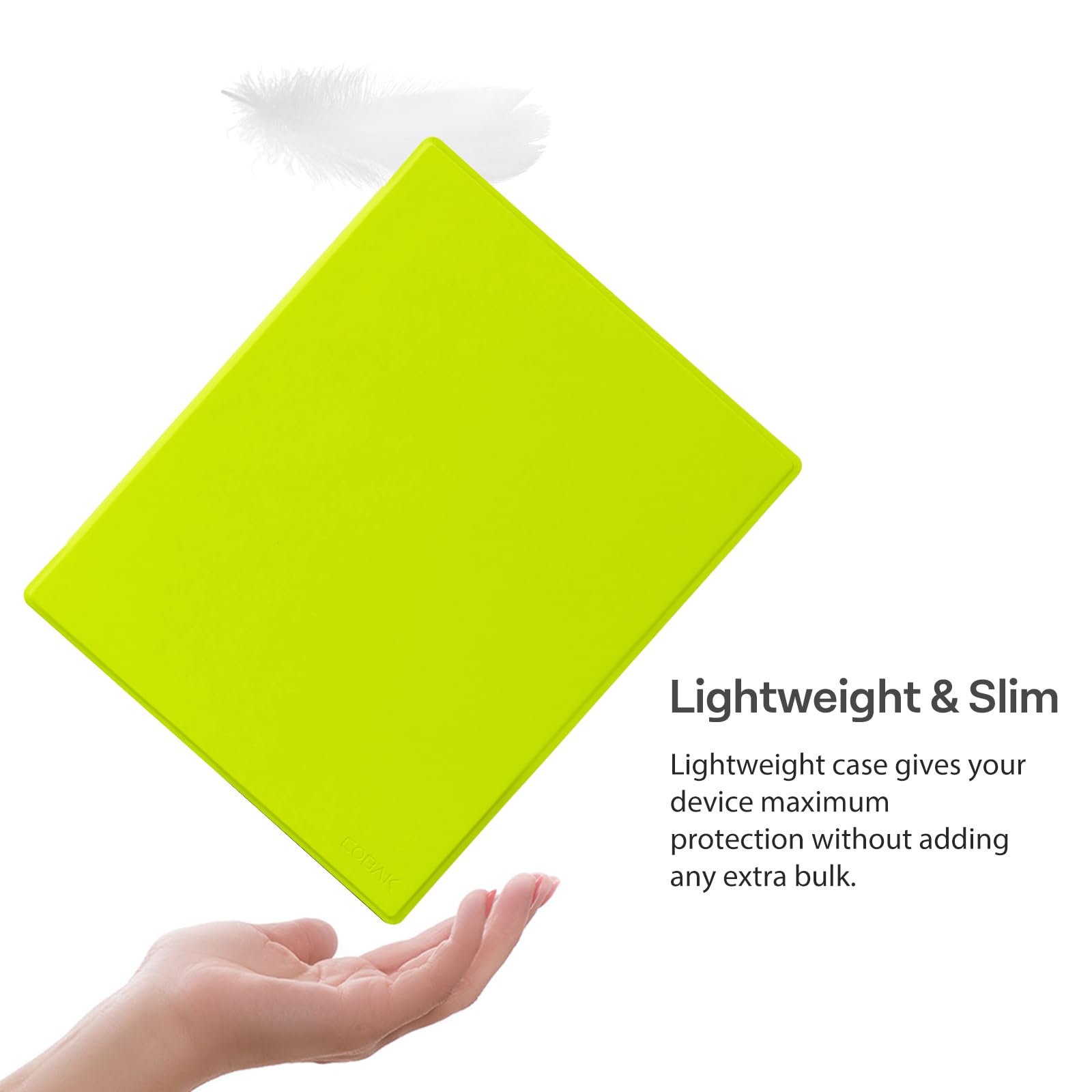 CoBak Case for Remarkable 2 Tablet - Lightweight and Hard Back Shell Protective Book Folio Cover with Built-in Pen Holder - Only for 10.3" 2020 Released (Fluorescent Green)