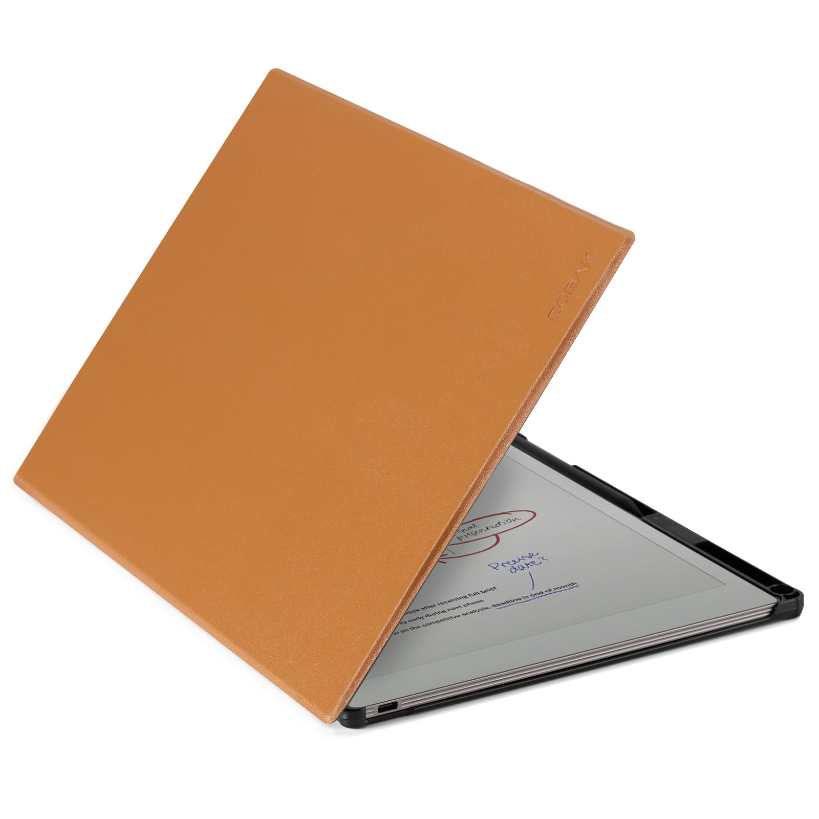 CoBak Case for 11.8" Remarkable Paper Pro Color Tablet 2024 Released- Smart Auto Sleep/Wake Folio Lightweight Protective Cover with Built-in Pen Holder and Nibs Holder (Earth Tone)