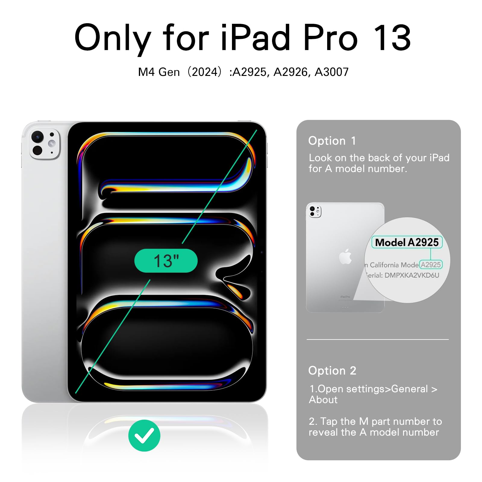 CoBak Magnetic Case with Stand for iPad Pro 13 Inch (M4) 2024, Multiple Viewing Angles, Smart Auto Sleep/Wake Cover with Corner Protection with Apple Pencil Holder Strap, Emerald Croc