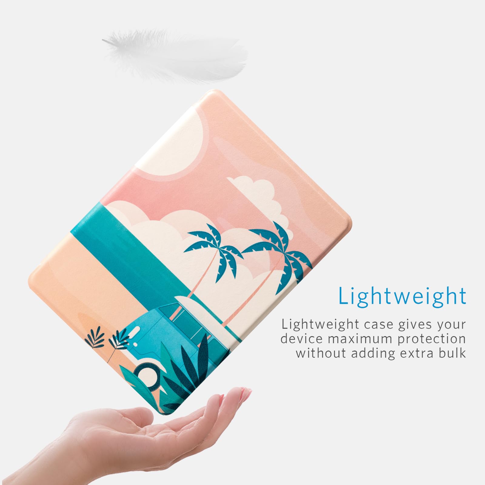 CoBak Magnetic Case for 7" Kindle Paperwhite 12th Gen 2024 and Kindle Colorsoft - Compatible with iPhone MagSafe, for Samsung/Belkin/Anker Wireless Charging Pads, Lightweight, Auto Sleep Wake
