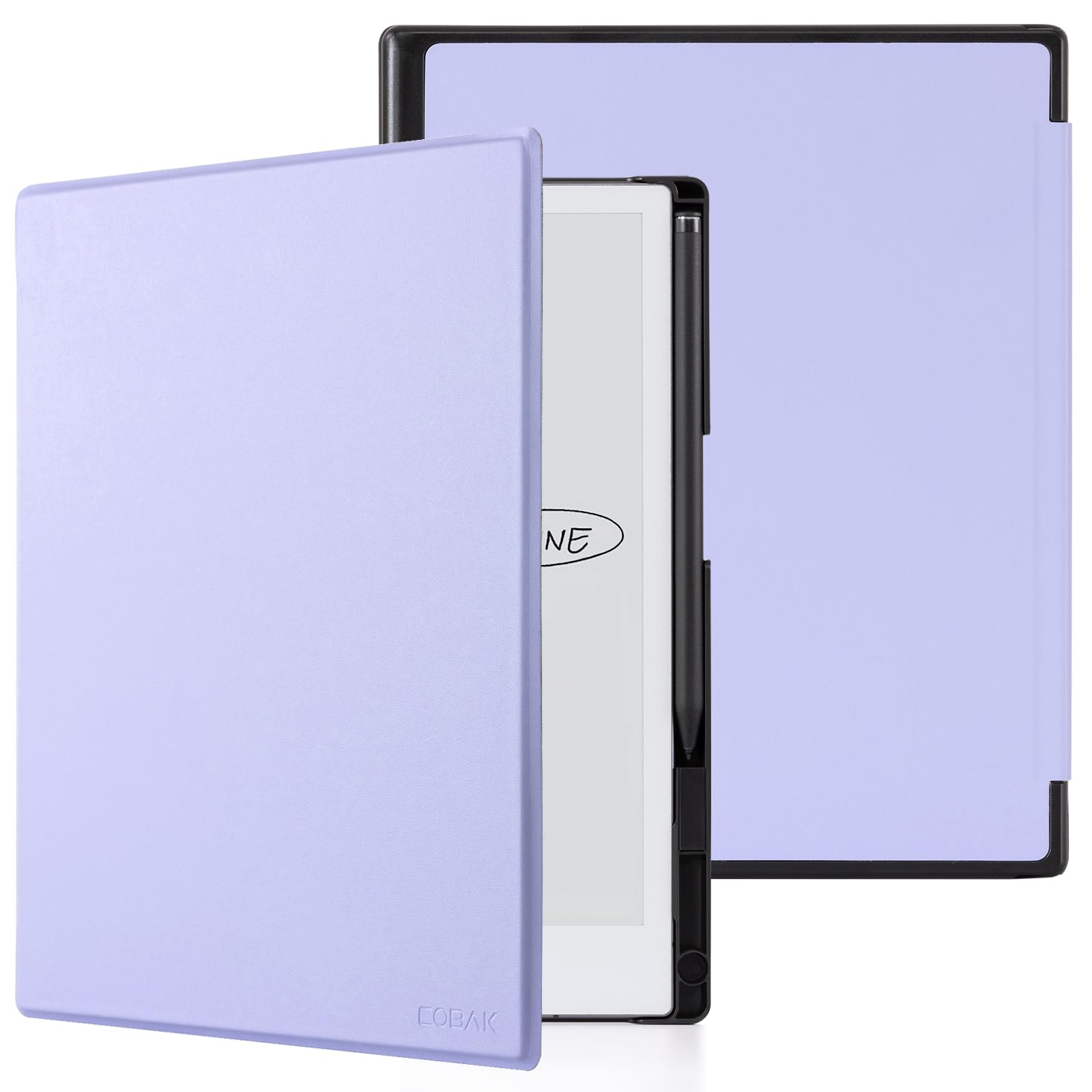 CoBak Case for Remarkable 2 Tablet - Lightweight and Hard Back Shell Protective Book Folio Cover with Built-in Pen Holder - Only for 10.3" 2020 Released (Purple)