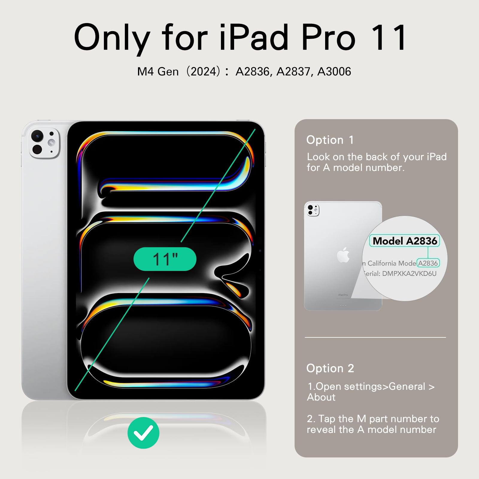 CoBak Premium Leather Case for iPad Pro 11-inch (M4) 2024 (5th Generation), Built-in Folder Storage, Super Magnetic Back, Auto Sleep/Wake Function, Cowhide Red