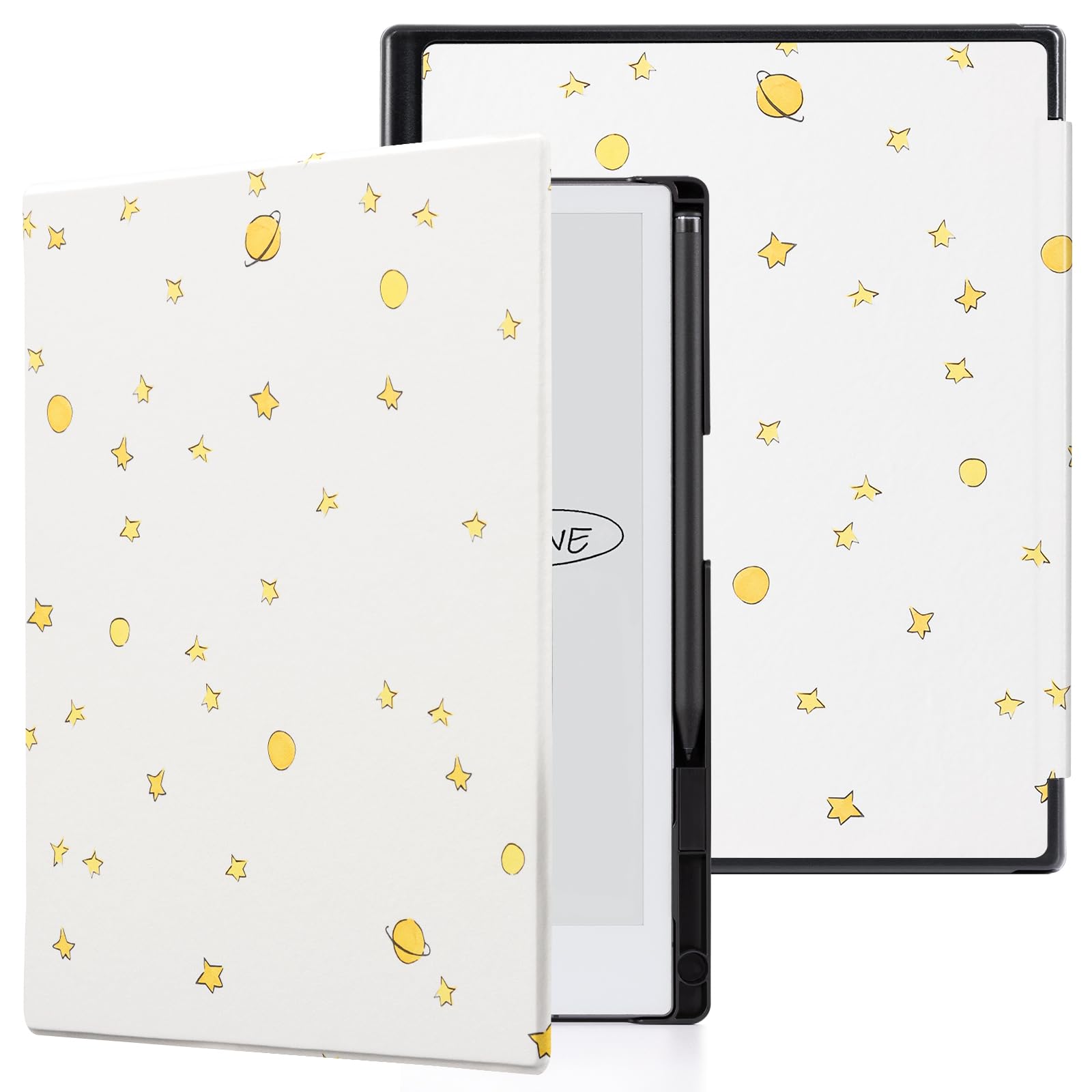 CoBak Case for Remarkable 2 Paper Tablet - Lightweight and Hard Back Shell Protective Book Folio Cover with Built-in Pen Holder - for 10.3" 2020 Released, Star