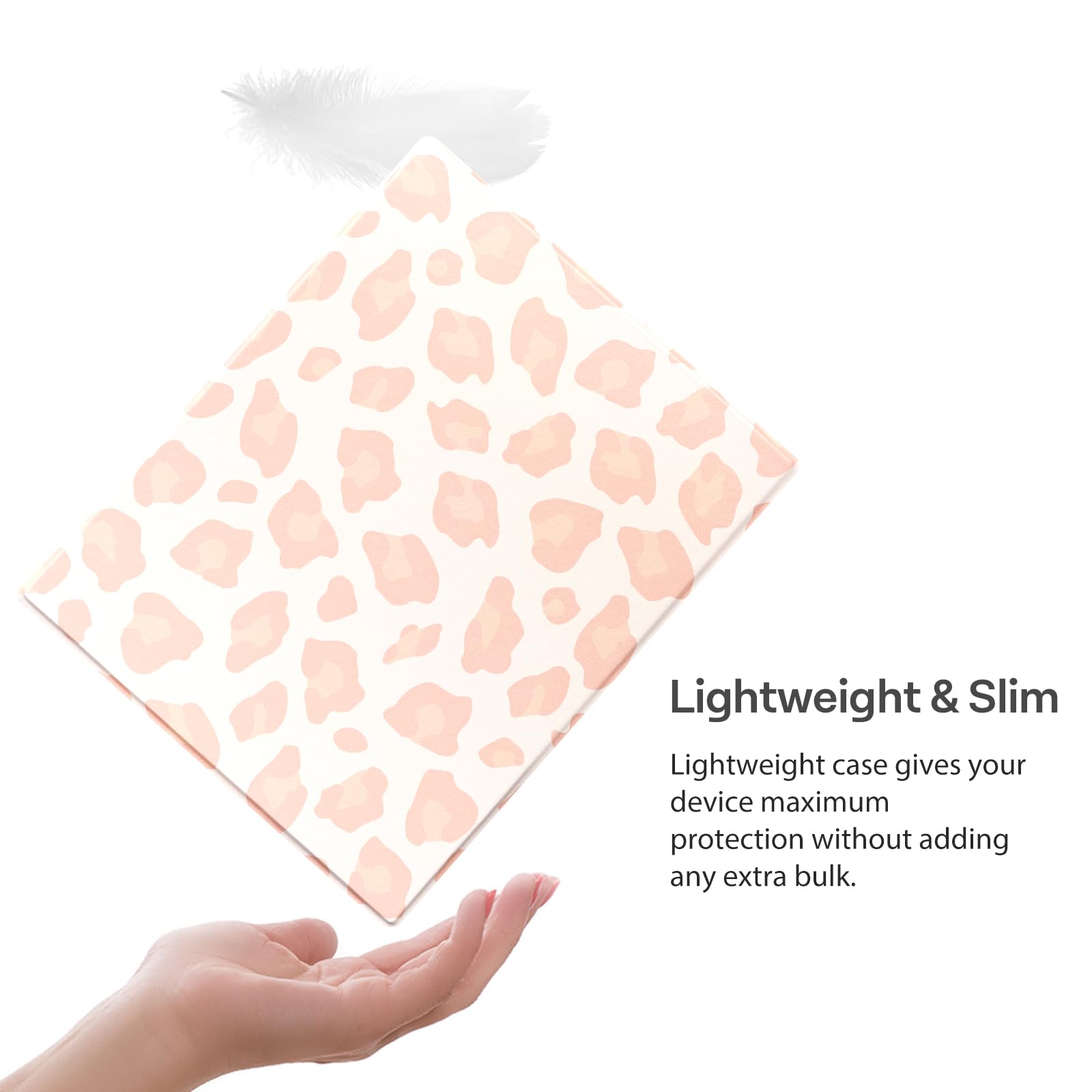 CoBak Case for Remarkable 2 Paper Tablet - Lightweight and Hard Back Shell Protective Book Folio Cover with Built-in Pen Holder - for 10.3" 2020 Released (Pink Leopard)
