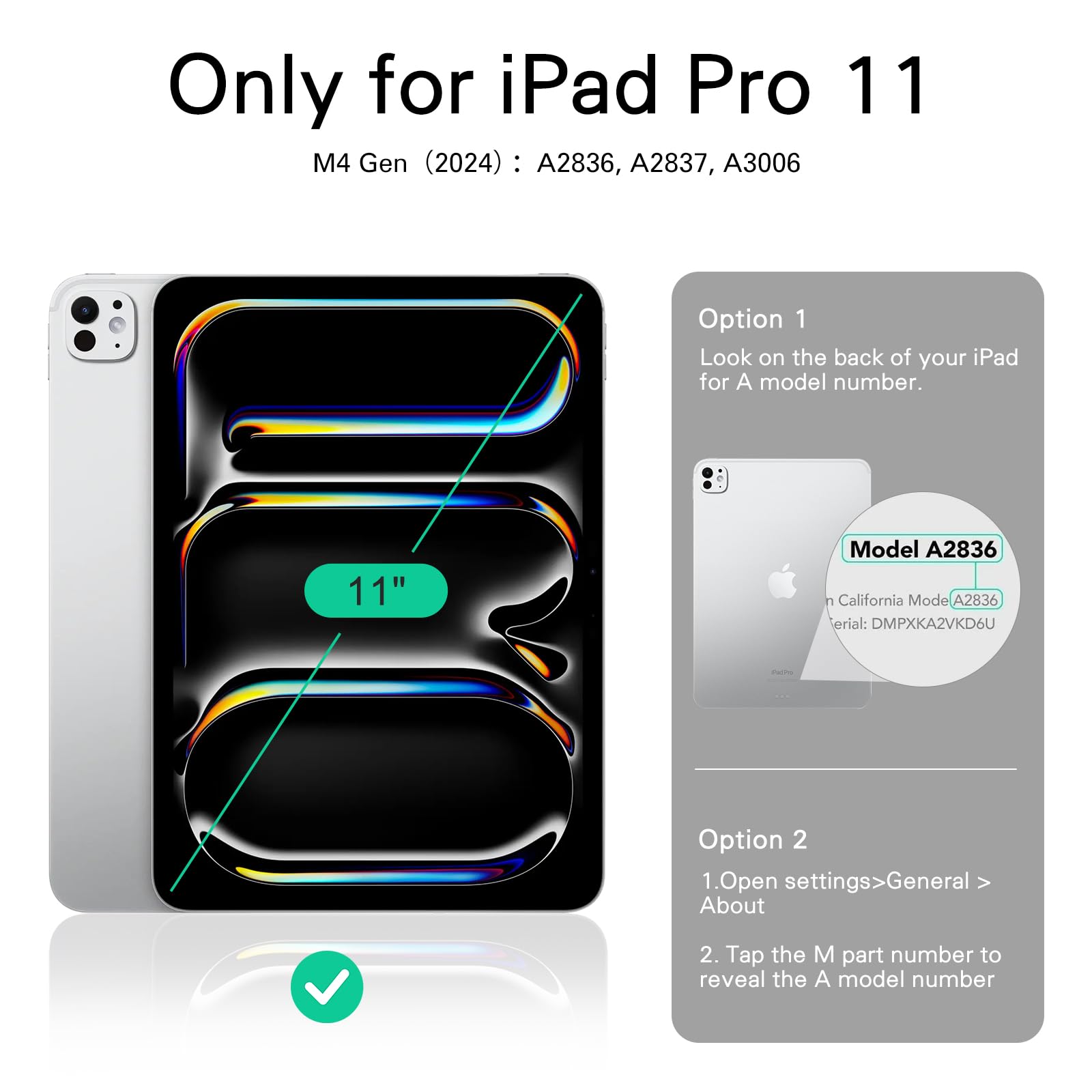 CoBak Magnetic Case with Stand for iPad Pro 11 Inch (M4) 2024, Multiple Viewing Angles, Smart Auto Sleep/Wake Cover with Corner Protection with Apple Pencil Holder Strap, Emerald Croc