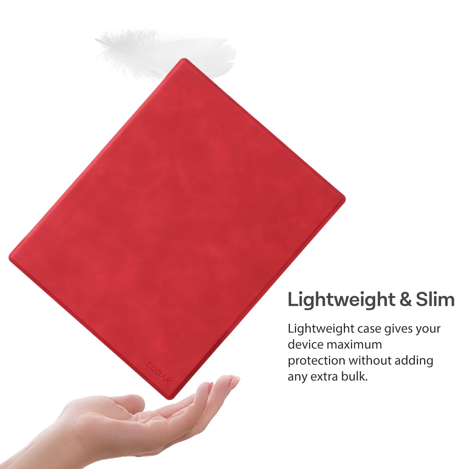 CoBak Case for Remarkable 2 Paper Tablet - Lightweight and Hard Back Shell Protective Book Folio Cover with Built-in Pen Holder - for 10.3" 2020 Released (Fantasy Red)