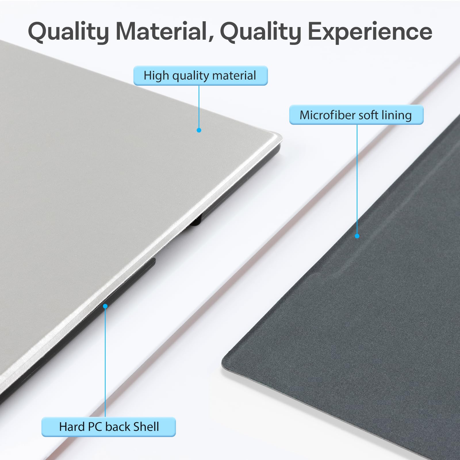 CoBak Case for Remarkable 2 Paper Tablet - Lightweight and Protective Book Folio Cover with Built-in Pen Holder - for 10.3" 2020 Released,Silver
