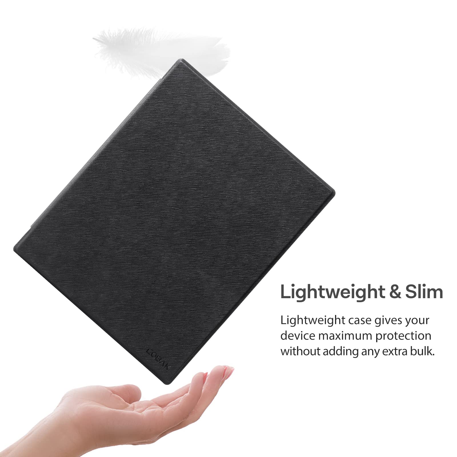 CoBak Case for Remarkable 2 Paper Tablet - Lightweight and Hard Back Shell Protective Book Folio Cover with Built-in Pen Holder - for 10.3" 2020 Released (Black)