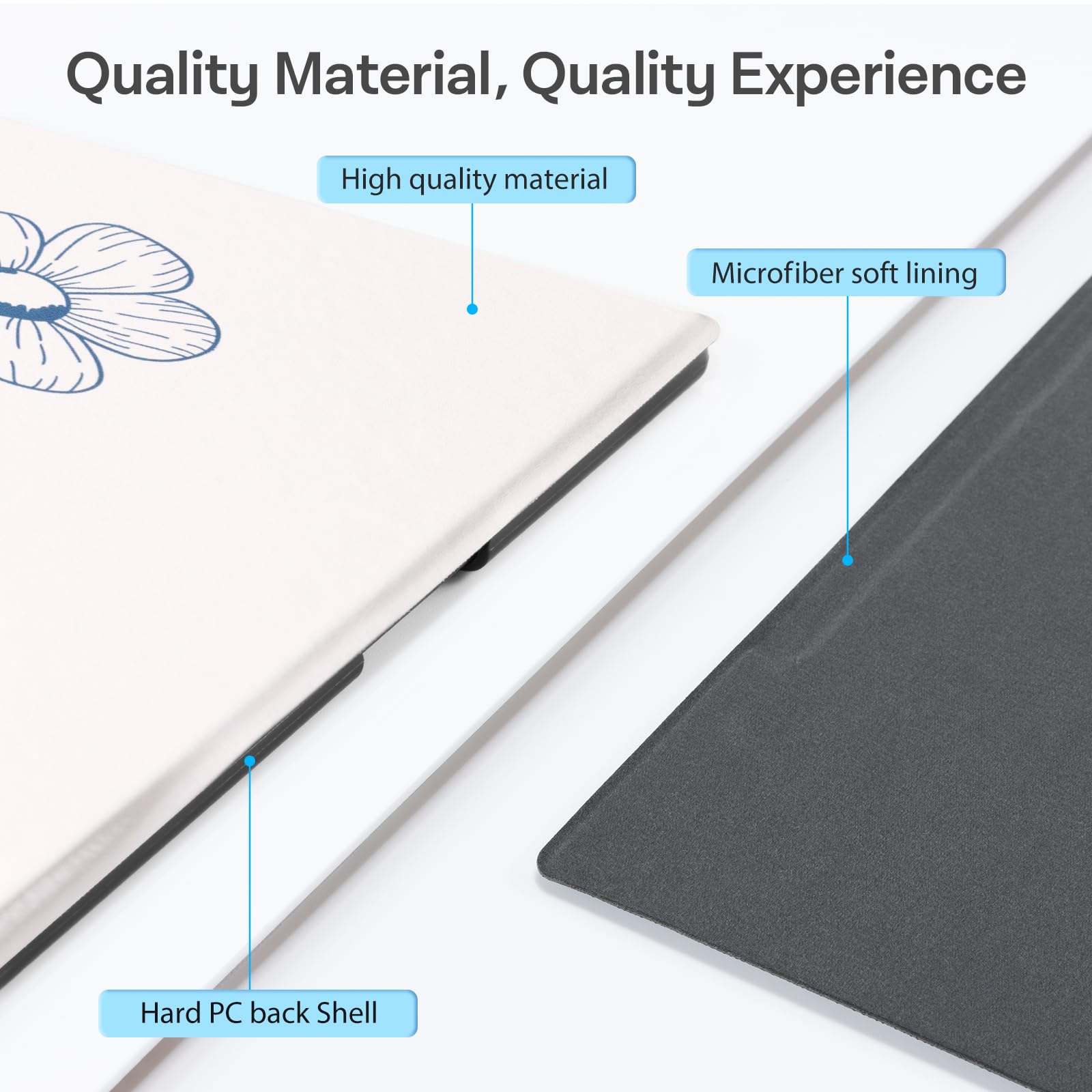 CoBak Case for Remarkable 2 Paper Tablet - Lightweight and Hard Back Shell Protective Book Folio Cover with Built-in Pen Holder - for 10.3" 2020 Released, Si Or Bouq