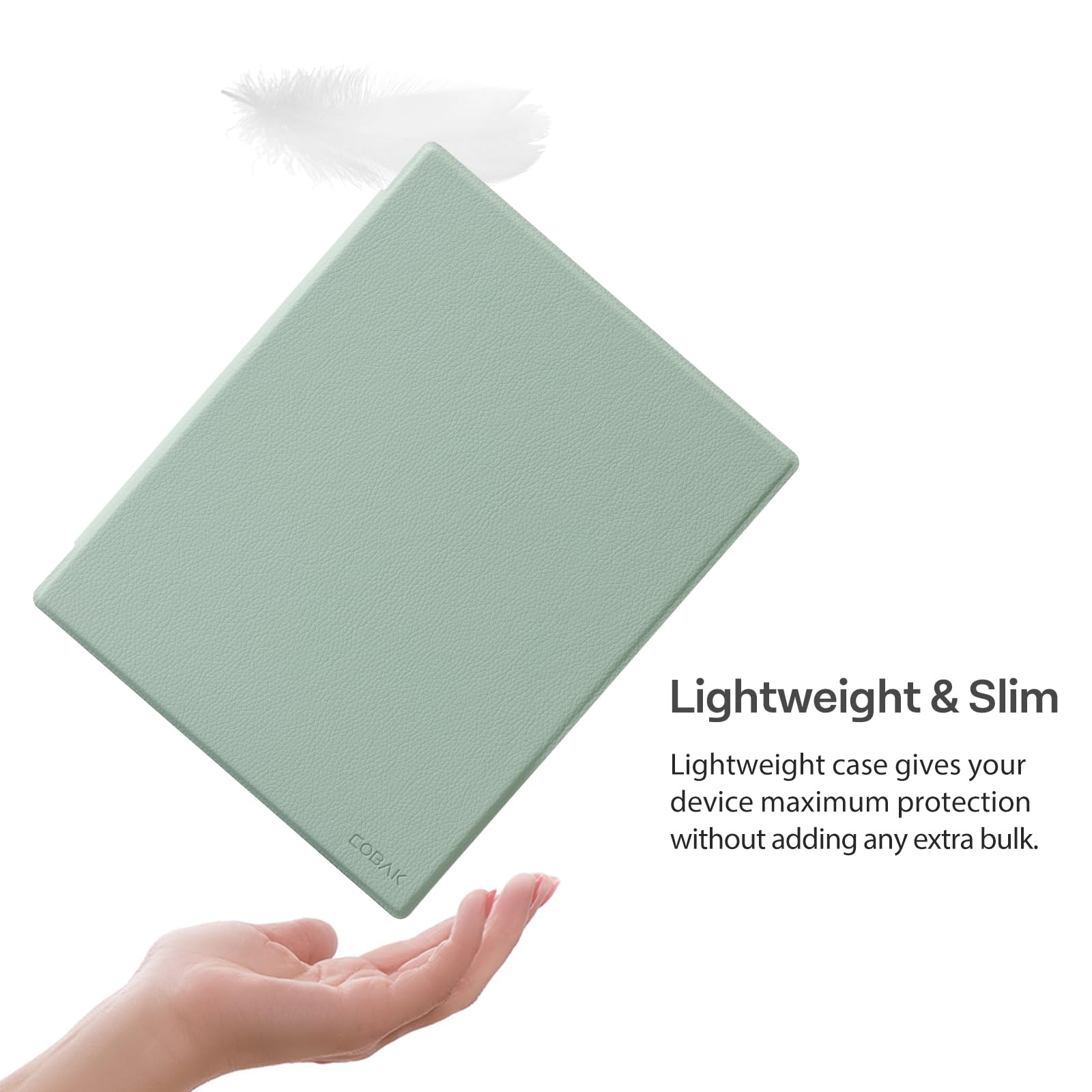 CoBak Case for Remarkable 2 Tablet - Lightweight and Hard Back Shell Protective Book Folio Cover with Built-in Pen Holder - Only for 10.3" 2020 Released (Sage Green)