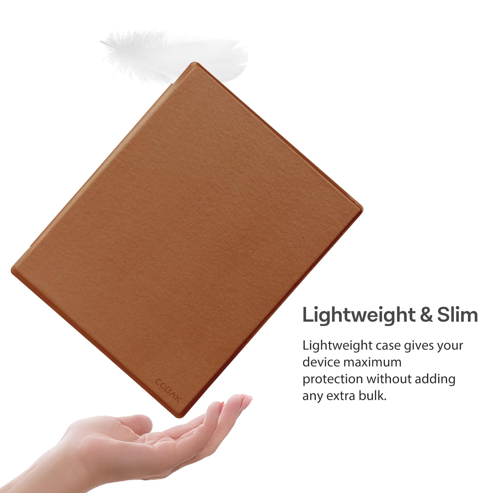 CoBak Case for Remarkable 2 Tablet - Lightweight and Hard Back Shell Protective Book Folio Cover with Built-in Pen Holder - Only for 10.3" 2020 Released (Earth Tone)