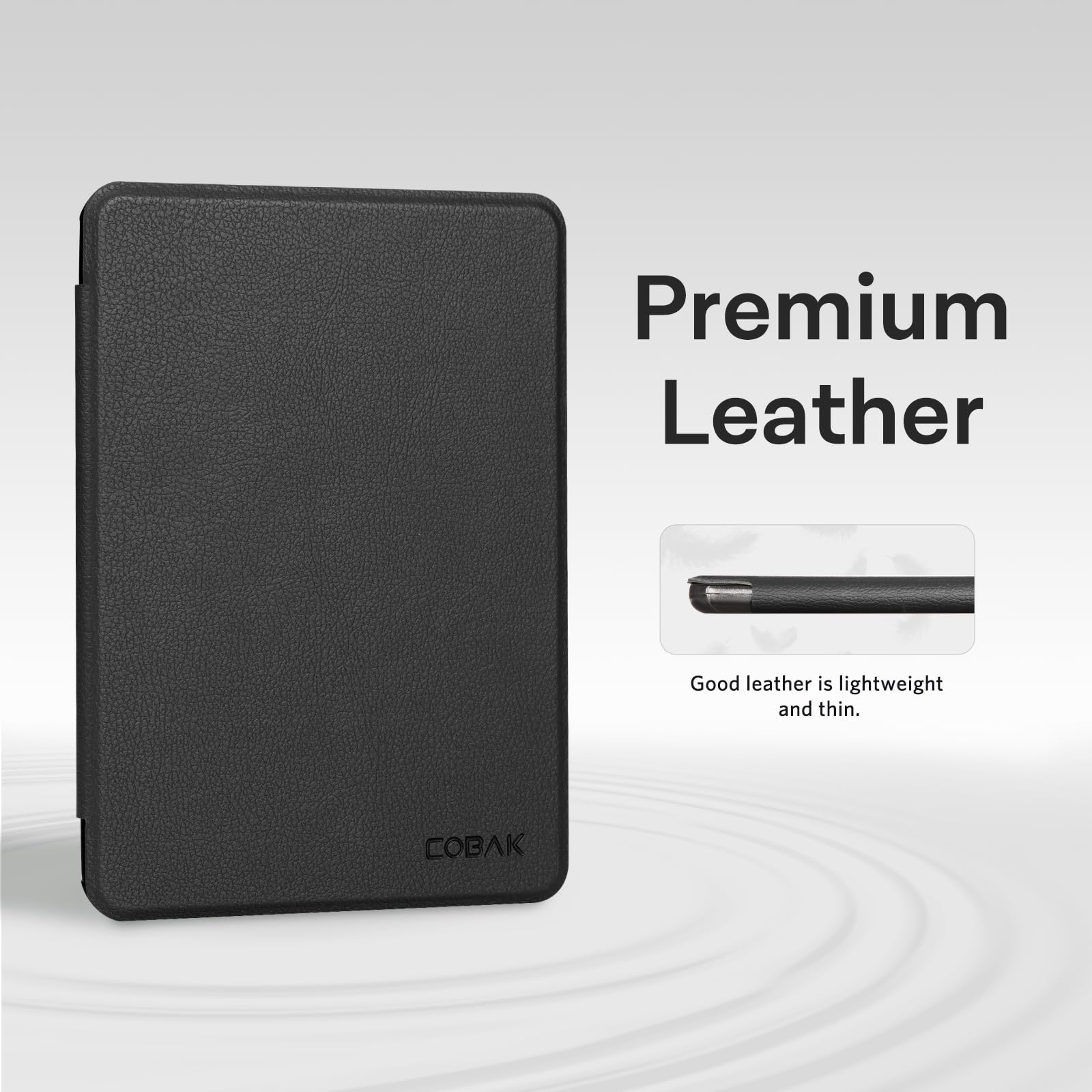 CoBak Case with Fold-Back Magnetic Cover for 7" Kindle Paperwhite 12th Gen 2024 and Kindle Colorsoft - for PopSockets Grip, Compatible with iPhone MagSafe and Anker Wireless Charging Pads, Auto Wake
