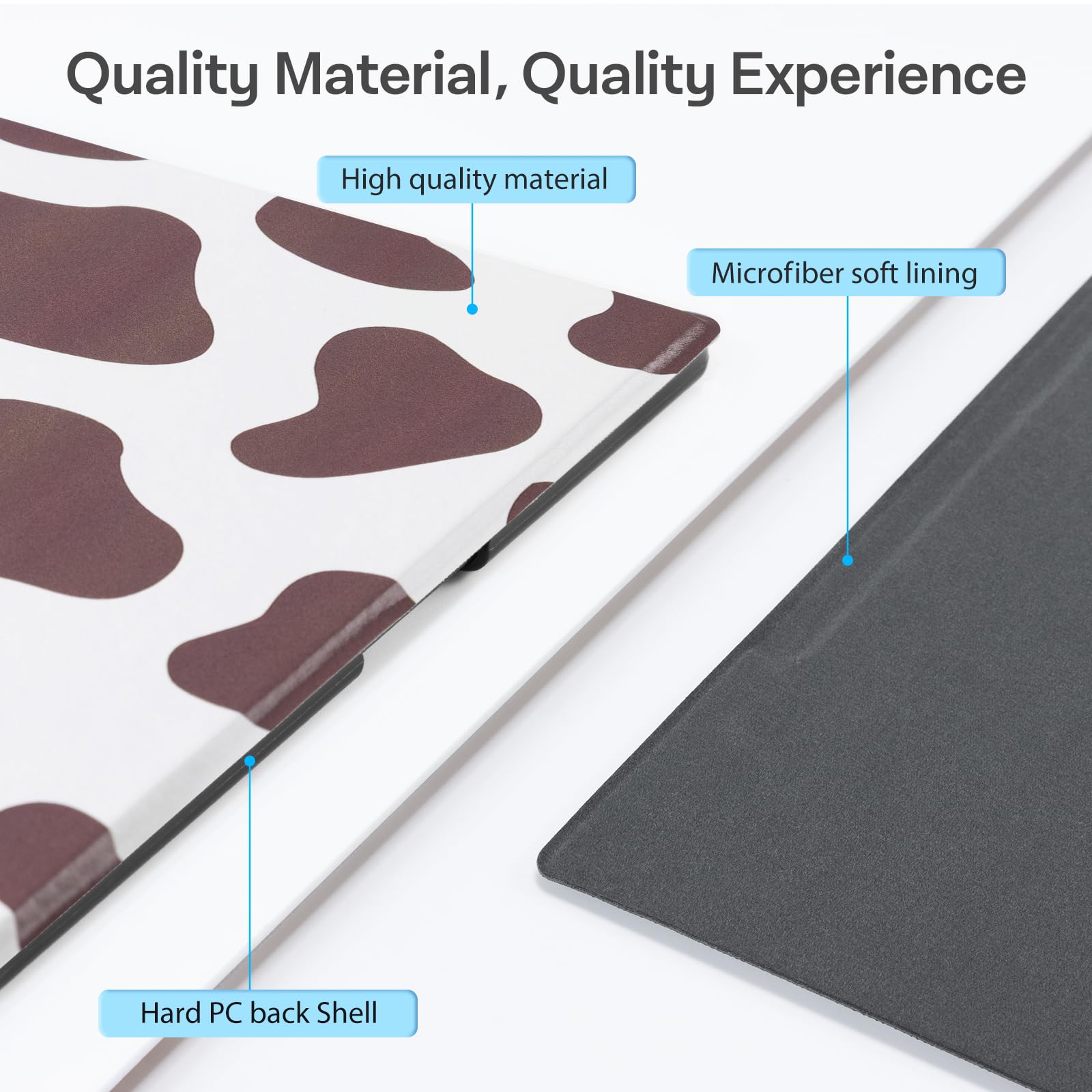 CoBak Case for Remarkable 2 Paper Tablet - Lightweight and Hard Back Shell Protective Book Folio Cover with Built-in Pen Holder - for 10.3" 2020 Released (Brown Cow)