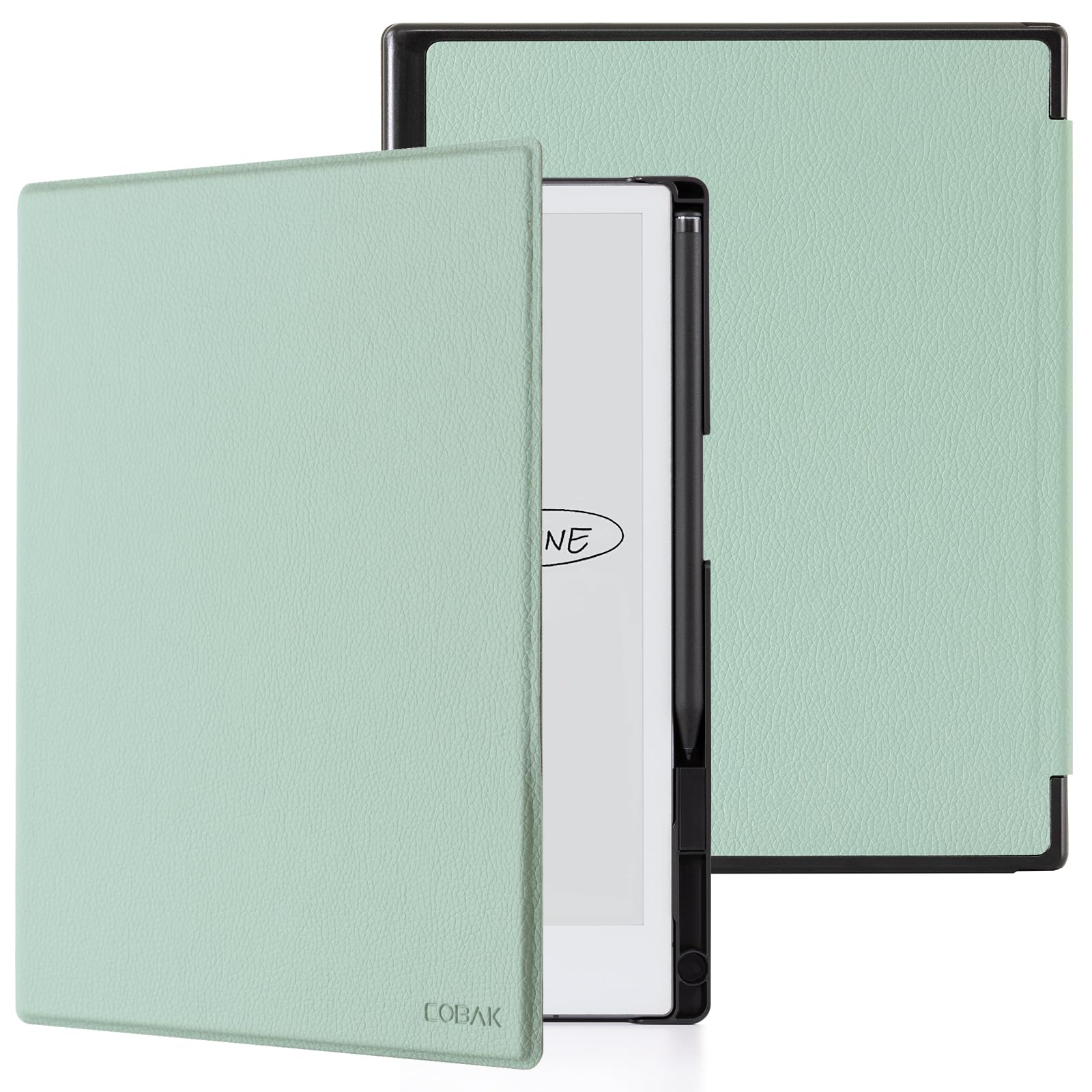 CoBak Case for Remarkable 2 Tablet - Lightweight and Hard Back Shell Protective Book Folio Cover with Built-in Pen Holder - Only for 10.3" 2020 Released (Sage Green)