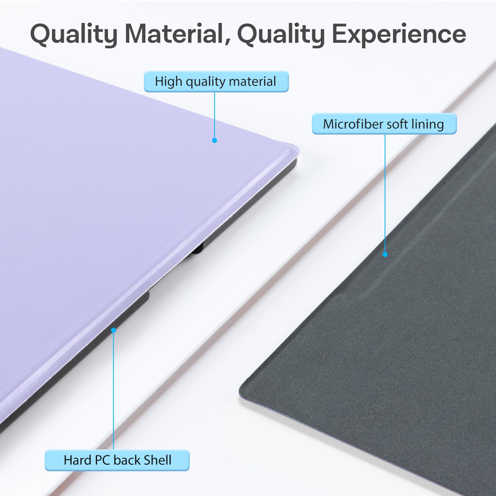 CoBak Case for Remarkable 2 Tablet - Lightweight and Hard Back Shell Protective Book Folio Cover with Built-in Pen Holder - Only for 10.3" 2020 Released (Purple)
