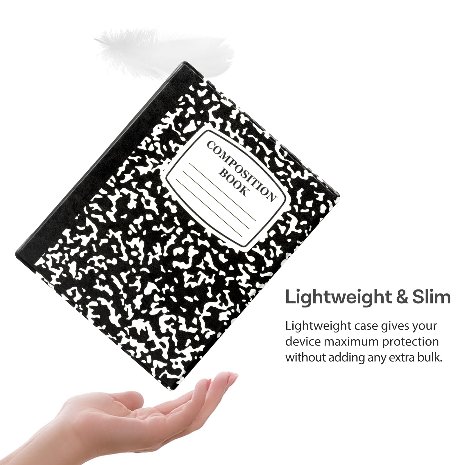 CoBak Case for Remarkable 2 Paper Tablet - Lightweight and Protective Book Folio Cover with Built-in Pen Holder - for 10.3" 2020 Released, Black Notebook