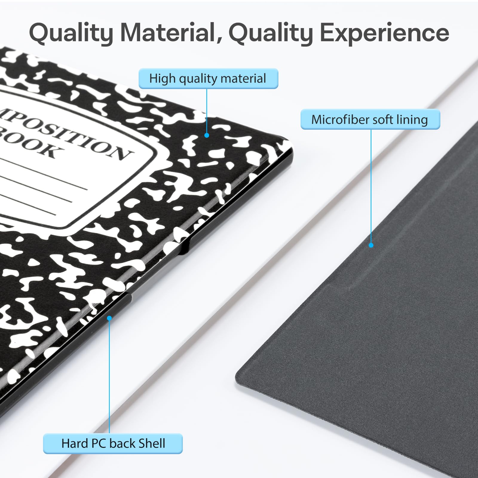 CoBak Case for Remarkable 2 Paper Tablet - Lightweight and Protective Book Folio Cover with Built-in Pen Holder - for 10.3" 2020 Released, Black Notebook