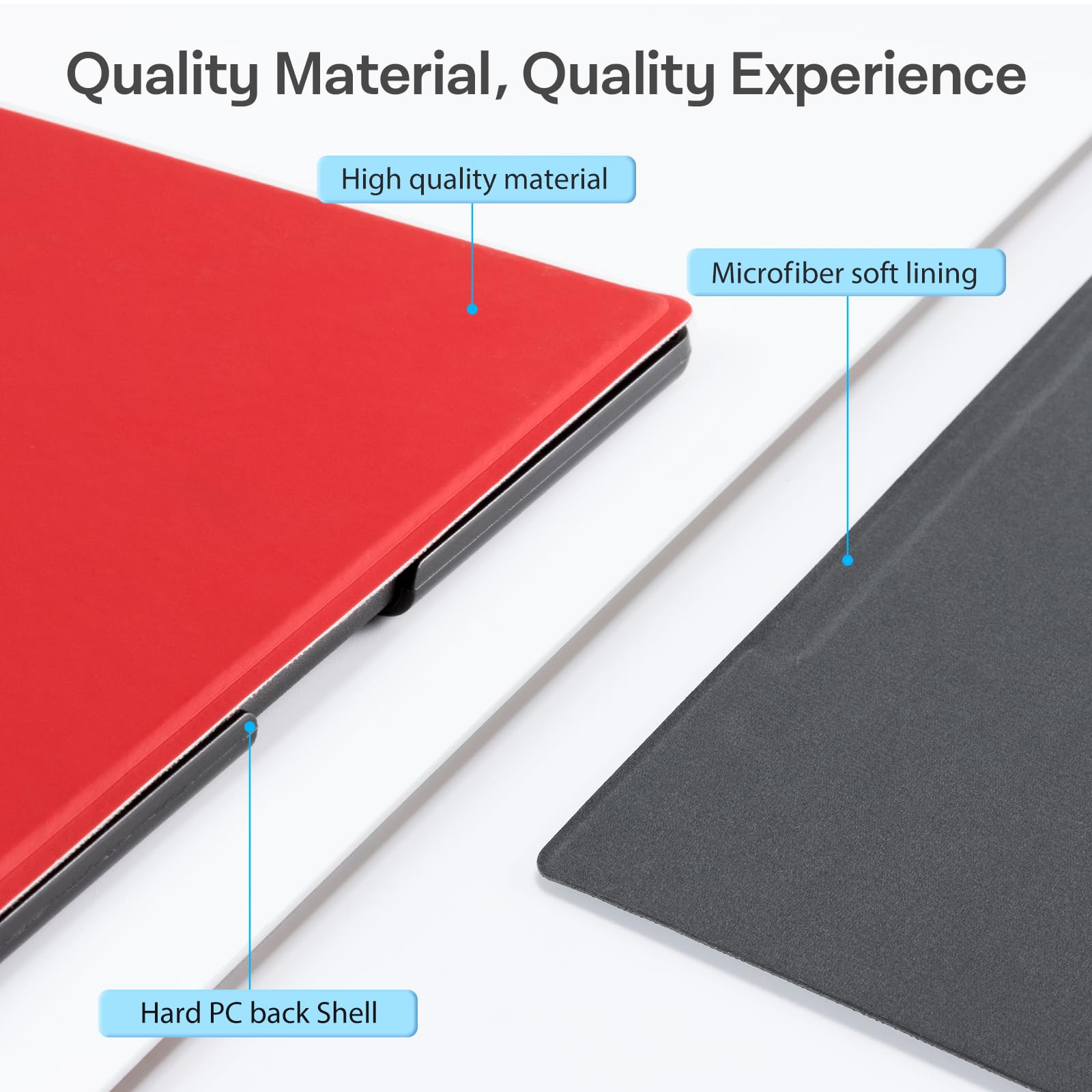 CoBak Case for Remarkable 2 Tablet - Lightweight and Hard Back Shell Protective Book Folio Cover with Built-in Pen Holder - Only for 10.3" 2020 Released (Red)