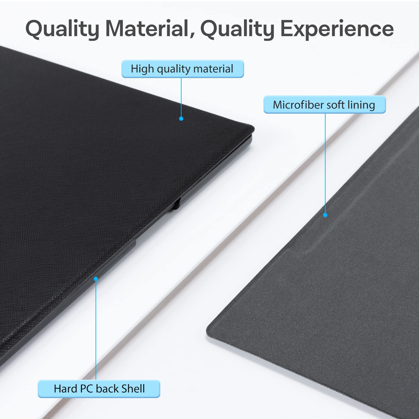 CoBak Case for Remarkable 2 Paper Tablet - Lightweight and Hard Back Shell Protective Book Folio Cover with Built-in Pen Holder - for 10.3" 2020 Released (Black)