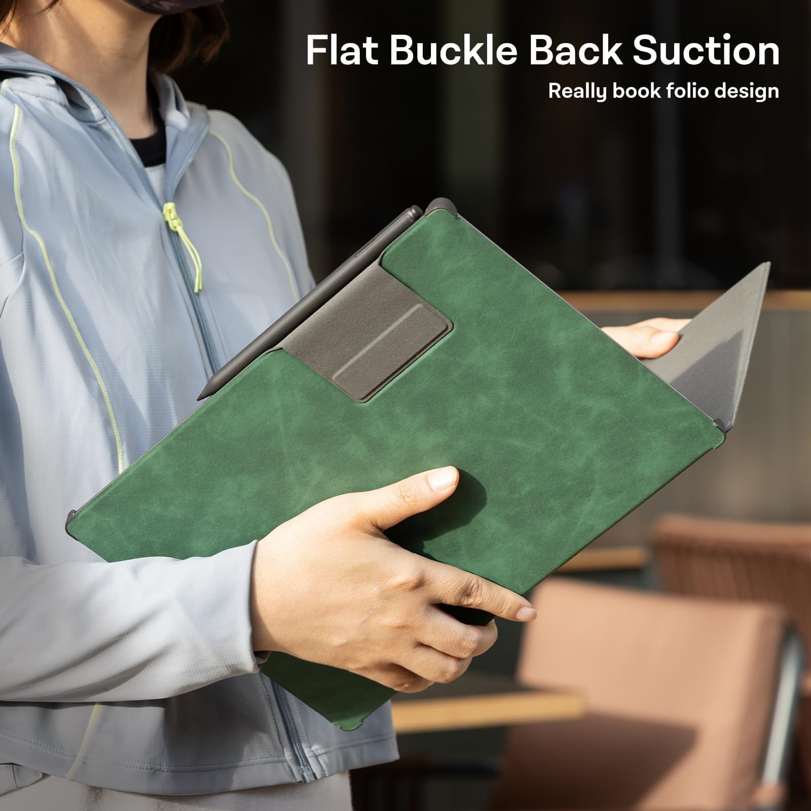 CoBak Premium Magnetic Case for 11.8" Remarkable Paper Pro 2024 Released, Smart Auto Sleep/Wake Book Folio Cover with Corner Protection and Pen Holder Strap, Emerald