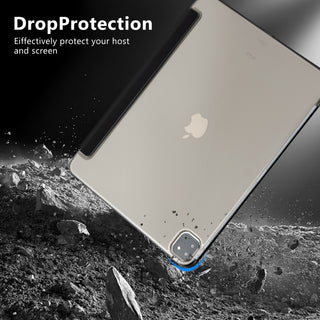 iPad Pro 13 Inch Case (7th Gen, M4, 2024 released)- Trifold Stand, Tranlucent Back