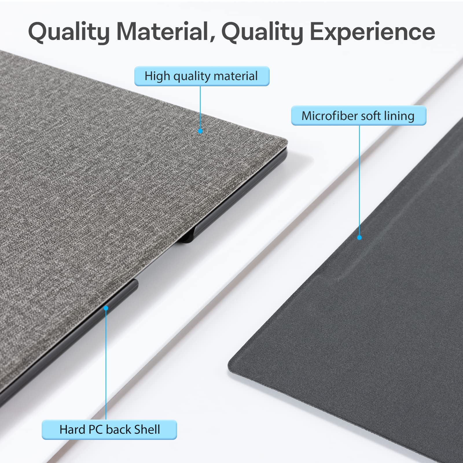 CoBak Case for Remarkable 2 Paper Tablet - Lightweight and Hard Back Shell Protective Book Folio Cover with Built-in Pen Holder - for 10.3" 2020 Released (Gray)