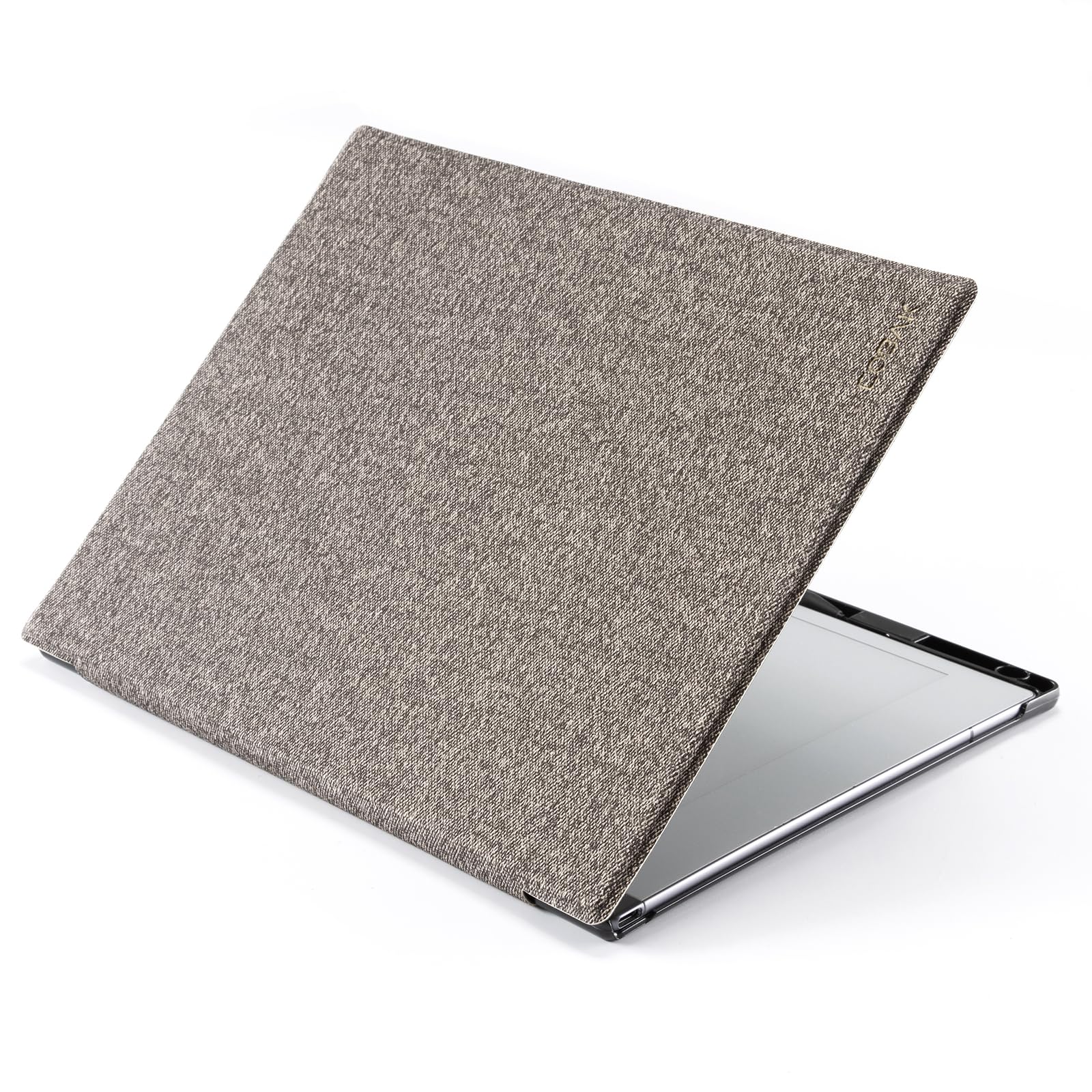 CoBak Case for Remarkable 2 Tablet - Lightweight and Hard Back Shell Protective Book Folio Cover with Built-in Pen Holder - Only for 10.3" 2020 Released (Gray-Yellow Woven Stripe)