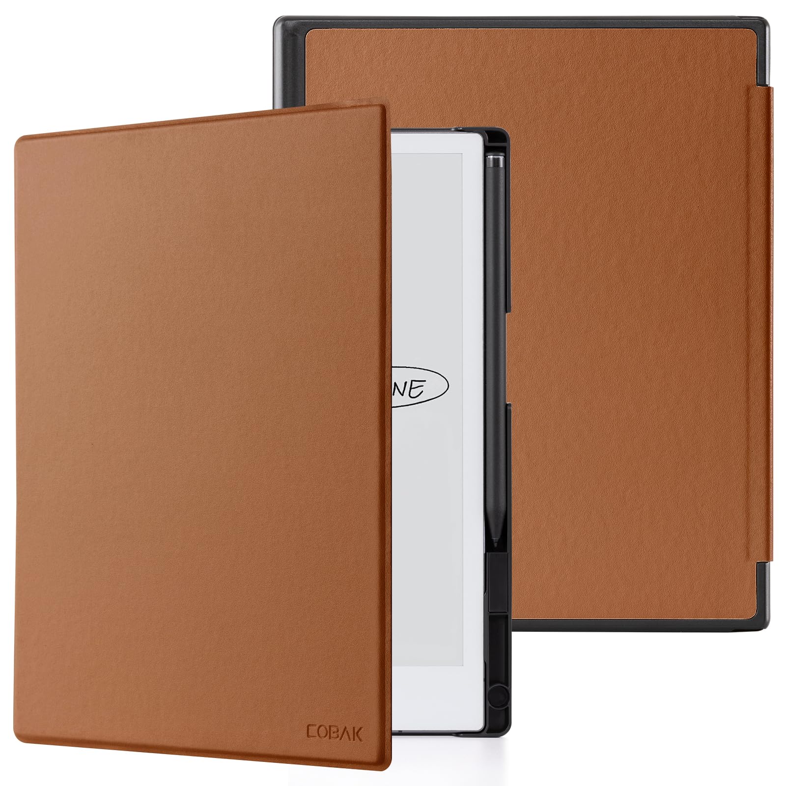 CoBak Case for Remarkable 2 Tablet - Lightweight and Hard Back Shell Protective Book Folio Cover with Built-in Pen Holder - Only for 10.3" 2020 Released (Earth Tone)