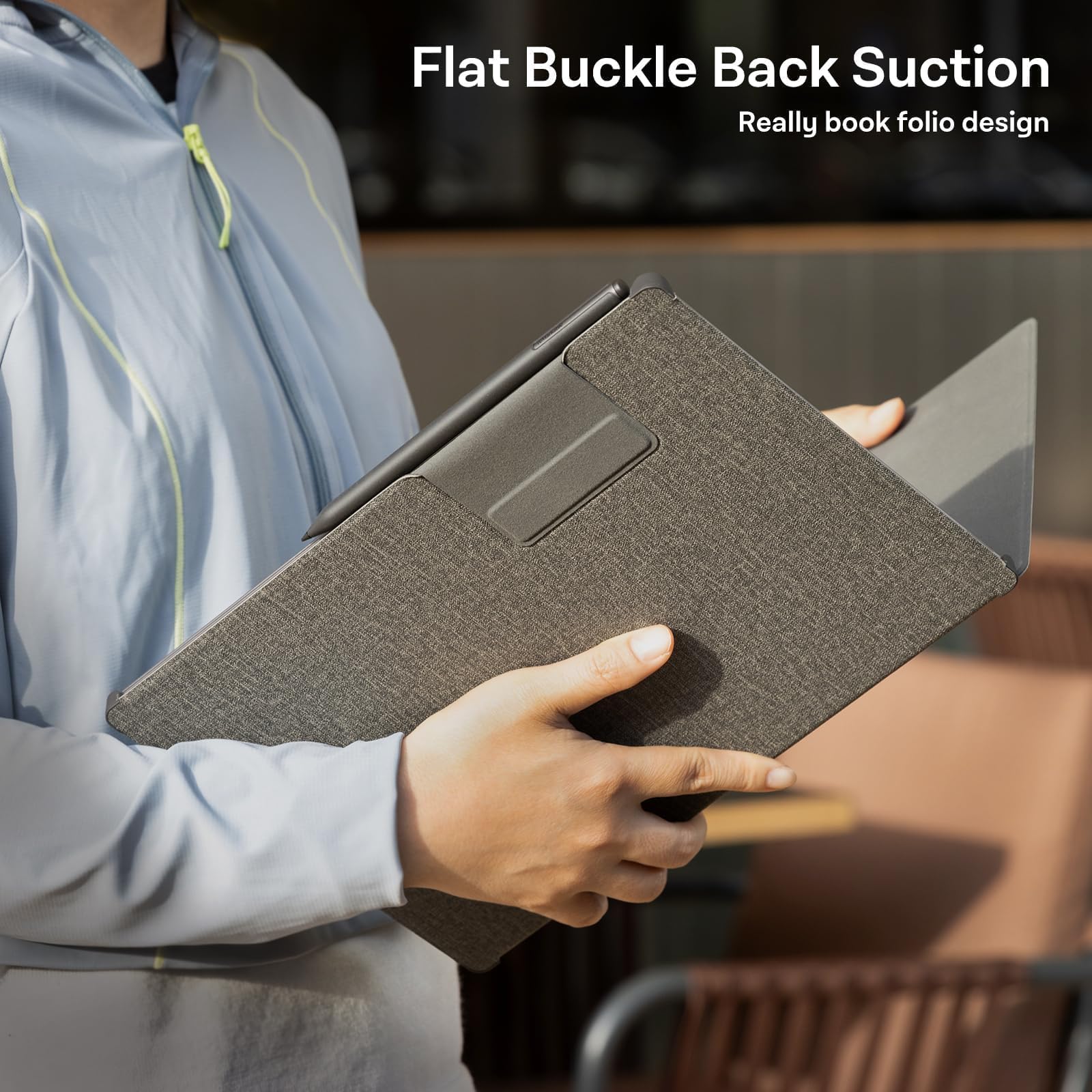 CoBak Premium Magnetic Case for 11.8" Remarkable Paper Pro 2024 Released, Smart Auto Sleep/Wake Book Folio Cover with Corner Protection and Pen Holder Strap, Gray