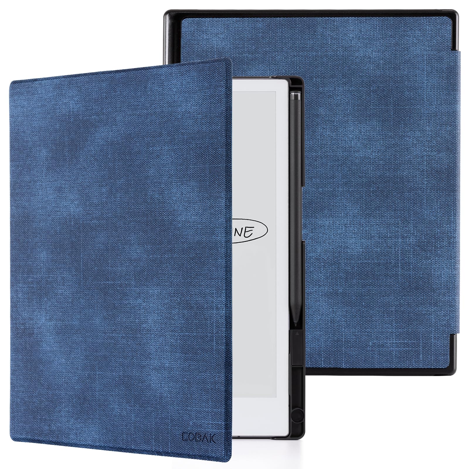 CoBak Case for Remarkable 2 Paper Tablet - Lightweight and Hard Back Shell Protective Book Folio Cover with Built-in Pen Holder - for 10.3" 2020 Released (Blue)